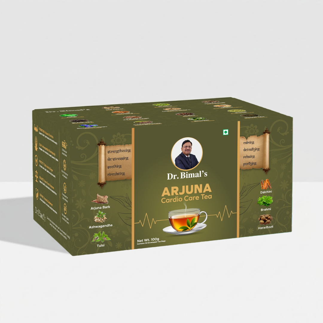 Jaadu Diet Arjuna Cardio Care Tea with Ashwagandha, Shankhpushpi & Brahmi | 50 Tea Bags