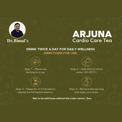 Jaadu Diet Arjuna Cardio Care Tea with Ashwagandha, Shankhpushpi & Brahmi | 50 Tea Bags